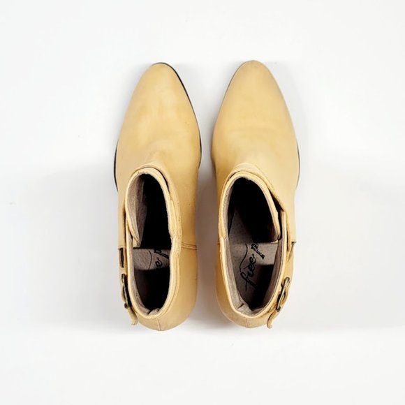 FREE PEOPLE Belleville Ankle Bootie natural Sz 37 - Picture 4 of 7